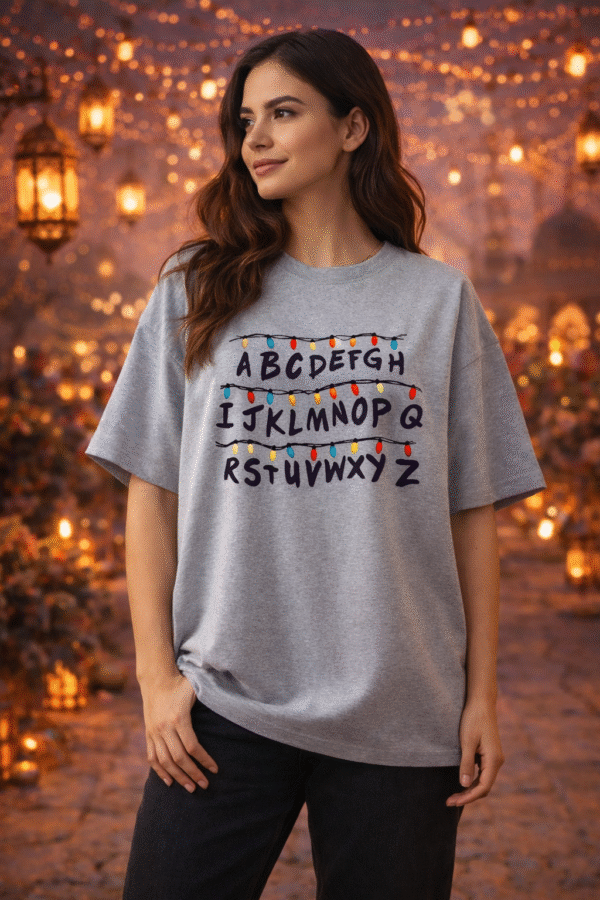 Premium Quality Womens Dropshoulder (Stranger Things- connector wall)