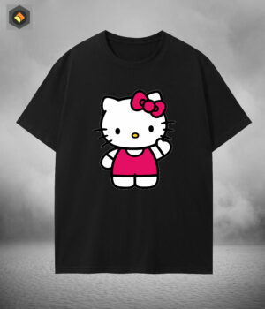 Premium Quality Womens Dropshoulder (Hello Kitty)