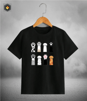 Premium Quality T shirt (pet paw)