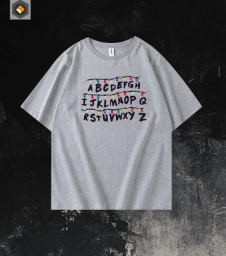 Stranger things abcd wall mock